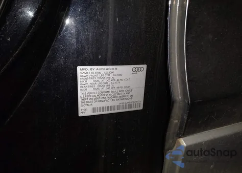 2014 Audi Q7 3.0T Premium from USA, damaged, VIN WA1LGAFE0ED019174